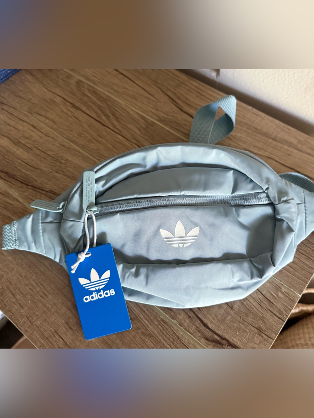 adidas Originals Light Blue Trefoil Belt Bag
